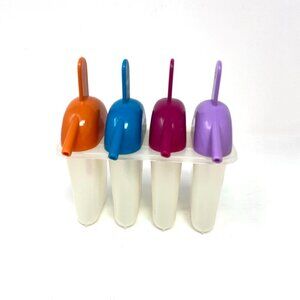 Vintage Ice Cream Popsicle Mold Maker Attached Straw Summer Kids Make At Home